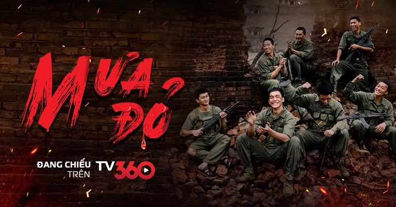 Poster phim "Mưa Đỏ" – Tác phẩm điện ảnh chiến tranh gây sốt phòng vé với những thước phim bi tráng về lịch sử dân tộc.